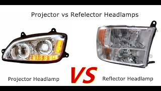 Projector Vs Reflector Headlight Best for LED HID Halogen headlamp [upl. by Adolf]