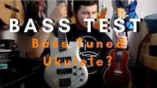 Bass Tuned Ukulele Bass Test Ep 1 [upl. by Neerbas396]