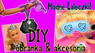 Topik i Topcia DIY 👑 Ubranka dla Laleczek Barbie amp LOL Surprise Fashion doll 👑 [upl. by Eelrebmik673]