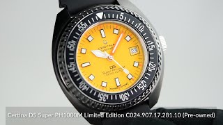 Certina DS Super PH1000M Limited Edition C0249071728110 Preowned [upl. by Arrol469]