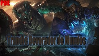 Nuevo Skin  Trundle Rompemundos Worldbreaker Trundle 750RP [upl. by Obocaj]