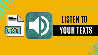 Text Reader App  Listen To Read [upl. by Season]