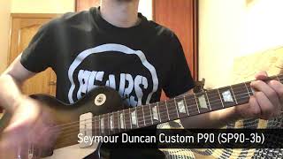 Comparison of P90 pickups GibsonSeymour Duncan Kent Armstrong [upl. by Wileen]