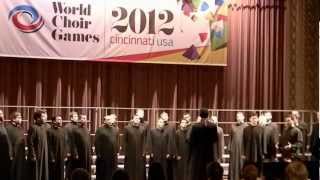 Corala Armonia la World Choir Game 2012 Cincinnati Ohio SUA  Sectiunea Muzica Religiilor [upl. by Omrelliug]