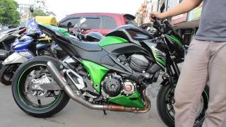 SCORPION GP RP1 CARBON TITANIUM KAWASAKI Z800  ONE3 MOTOSHOP [upl. by Traver513]