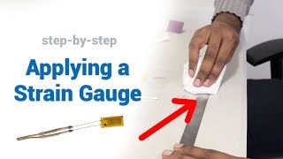 How to Apply a Strain Gauge  Tutorial Stainless Steel Flat [upl. by Bari]