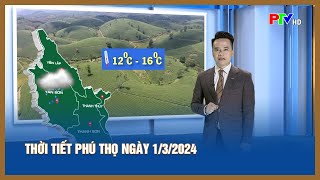 Thời tiết Phú Thọ ngày 132024 [upl. by Izawa]