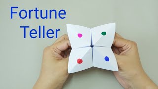 DIY Paper Fortune TellerSimple Origamieasy paper crafts for kids [upl. by Eecyaj]