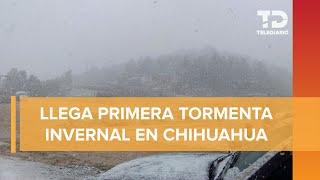 Tormenta invernal afecta suministro eléctrico y comunicaciones en Chihuahua [upl. by Adlay182]