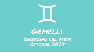 Oroscopo Gemelli Ottobre 2024 [upl. by Siulesoj]