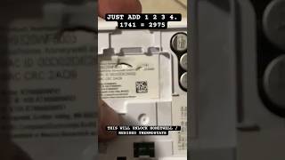 HOW TO BYPASS PIN CODE LOCK ON HONEYWELL THERMOSTATS FOUR DIGIT LOCK HACK Resideo honeywell [upl. by Halley]