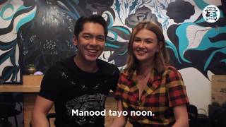 Exes Baggage Carlo Aquino and Angelica Panganiban Read Peoples Messages for their Exes [upl. by Langbehn]