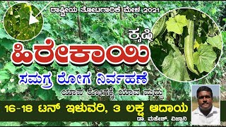 ಹಿರೇಕಾಯಿ ಬೆಳೆಗೆ ರೋಗವೇ  ಹೀಗೆ ಮಾಡಿ  Ridge Gourd  IIHR National Horticulture Fair 2021  Dr Mahesh [upl. by Damicke]