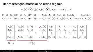 Processamento Digital de Sinais  Representação de Redes Digitais Lineares [upl. by Iretak]