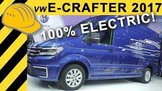 CRAFTER  VW eCrafter Elektro 200km Reichweite mit 100kw  ist der ECrafter die Zukunft [upl. by Nolrac765]