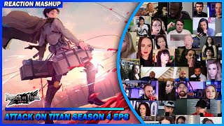 Full Episode Attack on Titan Season 4 Episode 8 Reaction Mashup  進撃の巨人 Shingeki no Kyojin s4 ep8 [upl. by Delmore]