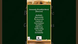 Commonly Misspelled Words 108 spellingmistakes spellingerrors spelling exam education [upl. by Aisya]