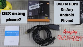 USB to HDMI On Any Android phone Screen mirror on your monitor or TV [upl. by Ttsepmet496]