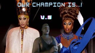 RPDR S16 Grande Finale Lipsync Reaction  Nymphia Wind vs Sapphira Cristál [upl. by Darrej]