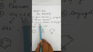 Huckels Rule for Aromaticity class10 shortsvideo youtube study neet2024 [upl. by Enahc]