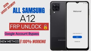 All Samsung A12 FRP Bypass  Remove Google Account  2024 🔥 Solution  💯 Working [upl. by Elvira]