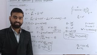 Procedure for application of Canonical Transformation  Harmonic Oscillator [upl. by Niessuh930]