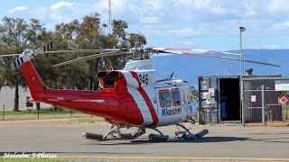 Kestrel Aviation VHKHU 346 Bell 412HP at Port Pirie South Australia [upl. by Eelanaj]