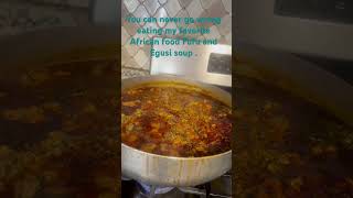 Home made yummy African food Fufu and Egusi soup food [upl. by Starobin562]