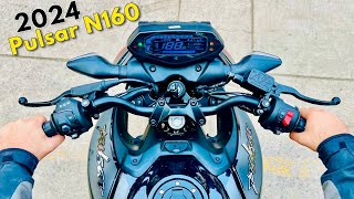 Finally 2024 New Bajaj Pulsar N160 is Here  Detailed Walkaround Review  On Road Price [upl. by Mis371]