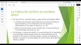 Los tipos textuales de la traducción jurídica y la traducción automática [upl. by Samul]