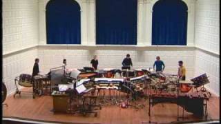 Xenakis Peaux From Pleiades Yale Percussion Group LIVE 2004 [upl. by Nyrret196]