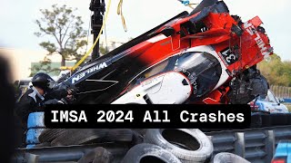 IMSA 2024 All Crashes [upl. by Field]