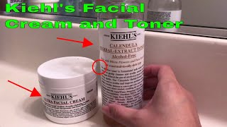 ✅ How To Use Kiehls Facial Cream and Toner Review [upl. by Tirrell]