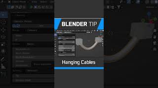 Blender Create Hanging Cables and Wires blendertutorial b3d shorts [upl. by Dougy]