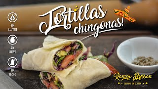 🌮 RAPIDITAS sin TACC 🇲🇽 Tortillas masa para tacos fajitas wraps etc  Recetas SIN GLUTEN [upl. by Abramo]