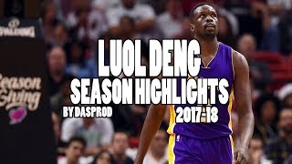 Luol Deng Highlights 20172018 Season [upl. by Dranyer]