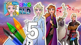 Disney Coloring World  Drawing Games for Kids 5 [upl. by Lemmueu289]