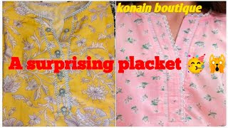 A surprising placketsewingtipsjointlace seerhilace  How to make Simple placket [upl. by Jacie]