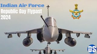 Indian Air Force Flypast  Republic Day Parade 2024 [upl. by Ynobe136]