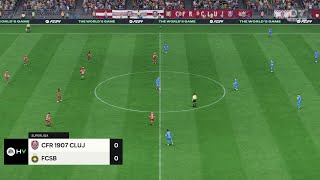 CFR Cluj vs FCSB 15092024 Superliga EA FC 24 [upl. by Rafat]