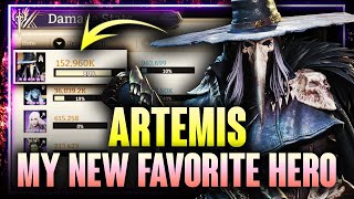 ARTEMIS  My New Favorite Hero  HUGE DPSHUGE HEALS  Plague Doctor GOD GUIDE ⁂ Watcher of Realms [upl. by Esnofla]