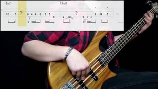 Bruno Mars  24K Magic Bass Cover Play Along Tabs In Video [upl. by Carlick]