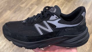 New Balance 990v6 Triple Black Made in USA Shoes [upl. by Yerggoeg]