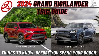 2024 Toyota Grand HighlanderThings to Know Before You Spend Your Dough [upl. by Londoner]