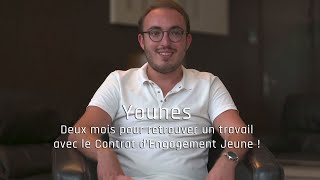 Younes  Deux mois pour retrouver un travail avec le Contrat dEngagement Jeune [upl. by Naed]