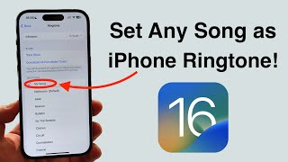 iOS 16 How to set ANY Song as iPhone Ringtone  Free and No Computer [upl. by Hernardo]