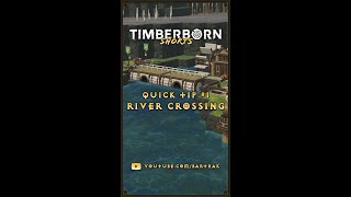 Cheap river crossing  Quick Tip 1  Timberborn Shorts [upl. by Galasyn397]