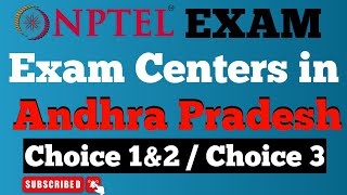 NPTEL Exam Cities in Andhra Pradesh  Ateeq10 [upl. by Delmor18]