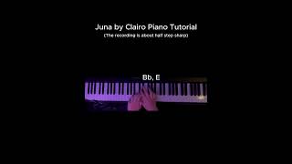 Juna by Clairo Piano Tutorial [upl. by Ydnes]