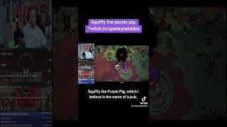 Squiffy the purple pig twitch cultofthelamb gaming clips shorts twitchstreamer [upl. by Nwahsat]